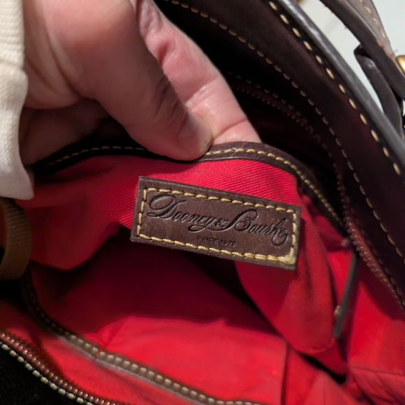 Dooney & Bourke Black Leather Tote Bag - Picture 7 of 9